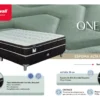 Colchon One Springwall 80x190 Espuma Alta Densidad Gris Verde