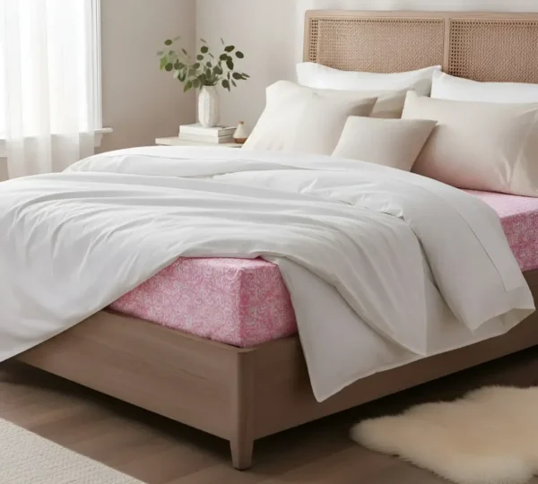 arabe-rosa-02 Funda De Colchon Con Cierre De 80 X 1.90 X 18