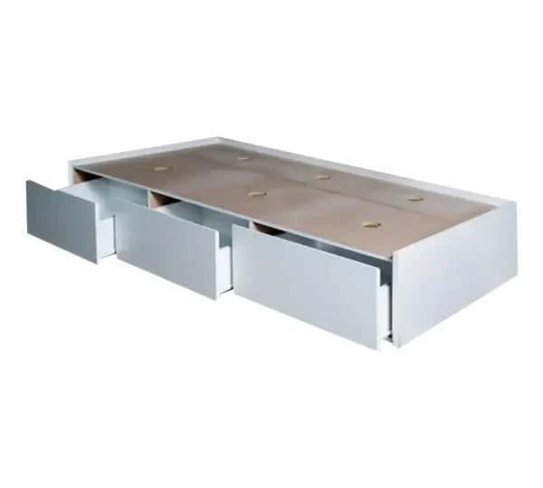 Base Box Sommier Plaza Y Media 3 Cajones 0,90 X 1,90 No Aplica