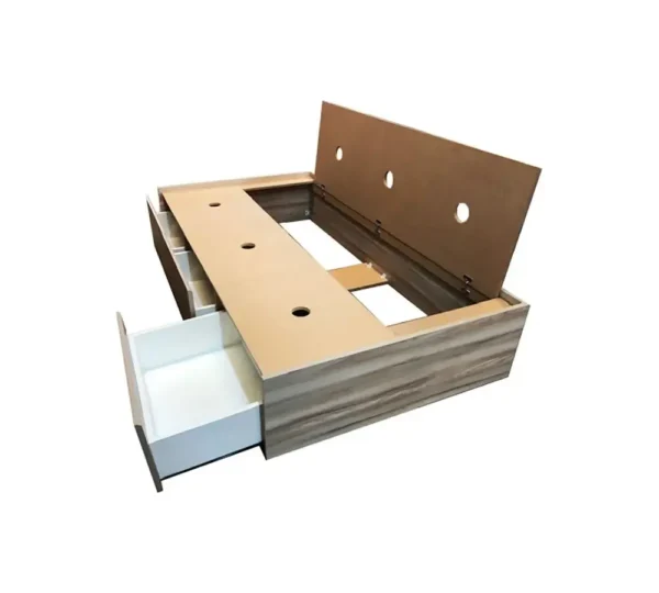 Base Box Sommier Plaza Y Media 3 Cajones 0,90 X 1,90 No Aplica