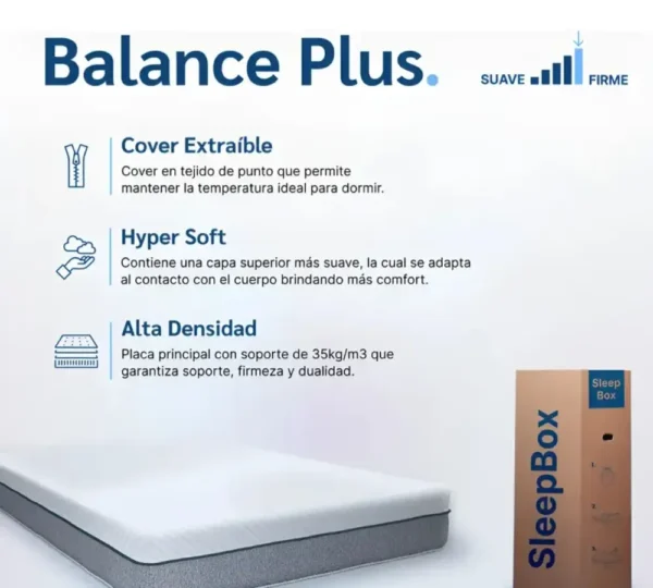colchon-espuma-extra-firme-04 Colchon de Espuma Extra Firme SleepBox Balance Plus 140x190x25